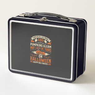 Halloween Zwarte Katten Pompoen Gelukkige Buschauf