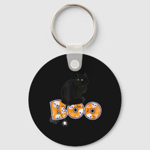 Halloween Zwarte Katten T-shirt Vrouwen Griezelige Sleutelhanger