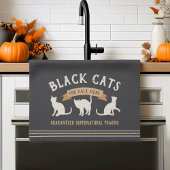 Halloween  zwarte katten theedoek
