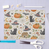 Halloween Zwarte Kattenhuisje  Tissuepapier (Craft)