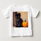  Halloween Zwarte Kitten Illustratie (Voorkant)