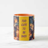 Halloween zwarte Kittens Mok (Midden)