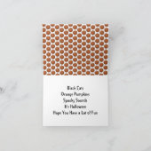 Halloween Zwarte Kittens Sinaasappel Pompoenen Mar Kaart (Binnen)