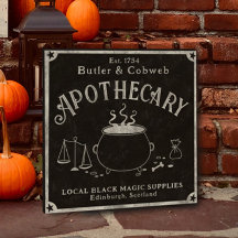 Halloween zwarte magische cauldron Apothecary-teke