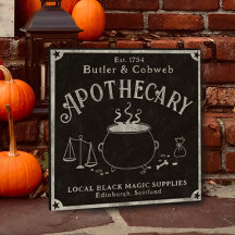 Halloween zwarte magische cauldron Apothecary-teke