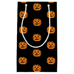 Halloween zwarte oranje ingang of lantaarn patroon klein cadeauzakje
