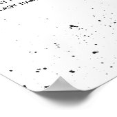 Halloween Zwarte Rozen Kraaien Trouwstoel Grafiek Poster (Hoek)