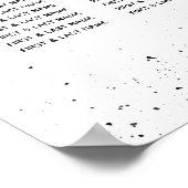 Halloween Zwarte Rozen Kraaien Trouwstoel Grafiek Poster (Hoek)