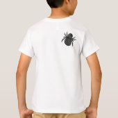 Halloween Zwarte Spin Spinnenweb Naam T-shirt (Achterkant)
