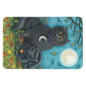 HALLOWEEN ZWARTE VANGST, FOLK ART MAGNET Lg Rechth Magneet (Horizontaal)