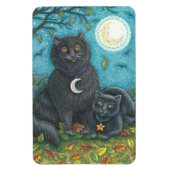 HALLOWEEN ZWARTE VANGST, FOLK ART MAGNET Lg Rechth Magneet (Verticaal)