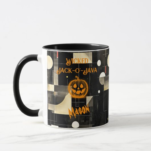 Halloween - Zwarte Wicked Jack-o'-Java Pompoen Mok (Links)
