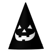 Halloween zwarte witte Jack o lantaarn Feesthoedjes (Voorkant)