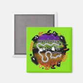 HalloweenAthon Cirkel Spel Board Groene Magneet (Voorkant / Achterkant)