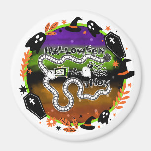 HalloweenAthon Cirkel Spel Board Magneet