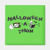 Halloweenathon Logo met Skele Sticker Magneet (Voorkant)