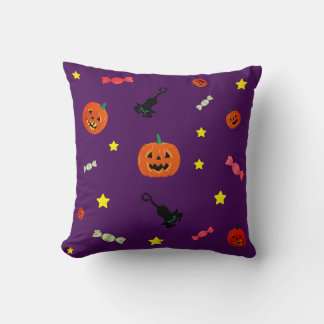 Halloweenavond. Trick or treat Kussen