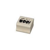 Halloweenbatts en Boo Script Rubberstempel (Stempel)