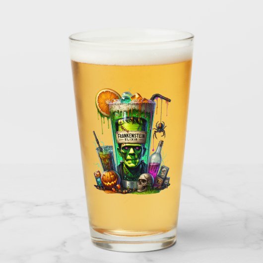 Halloweenbier Glas (Voorkant gevuld)