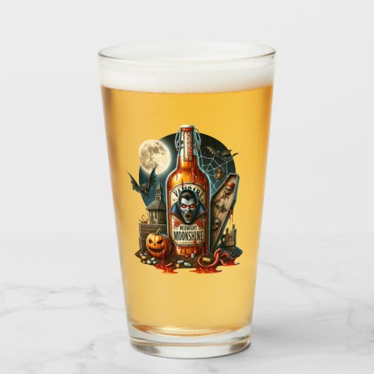 Halloweenbier Glas (Voorkant gevuld)