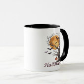 Halloweenboom en pompoen Jack-o'-Lantern Mok (Voorkant rechts)