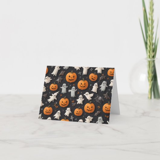 Halloweenbrieven Bedankkaart (Voorkant)