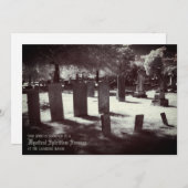 Halloweenfeest Aangepaste vintage begraafplaats Feestdagenkaart (Voorkant / Achterkant)