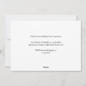 Halloweenfeest Aangepaste vintage begraafplaats Feestdagenkaart (Achterkant)