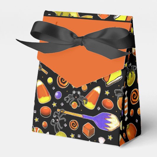 Halloweenfeest Bedankdoosjes (Voorkant Zijde)