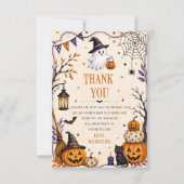 Halloweenfeest Bedankkaart (Voorkant)