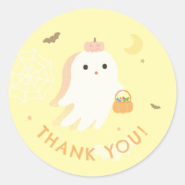 Halloweenfeest Bedankt Klassieke Ronde Sticker