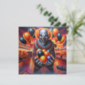 Halloweenfeest | Creepy Clown-thema (Staand voorkant)