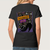 Halloweenfeest en Zwarte Kat, T-shirt (Achterkant)