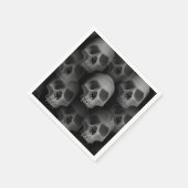 Halloweenfeest | enge schedel servetten (Hoek)