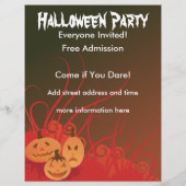 Halloweenfeest Flyer (Achterkant)