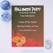 Halloweenfeest Flyer (Enkel)