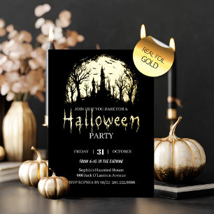 Halloweenfeest Folie Uitnodiging