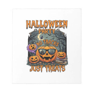 Halloweenfeest Geen nummers Alleen traktaties zonn Notitieblok
