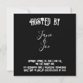 Halloweenfeest - Gothic Dark Invitation (Achterkant)
