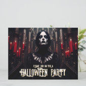 Halloweenfeest - Gothic Dark Invitation (Staand voorkant)