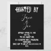 Halloweenfeest - Gothic Dark Invitation (Achterkant)
