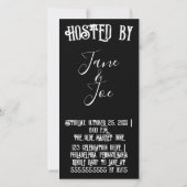 Halloweenfeest - Gothic Dark Invitation (Achterkant)