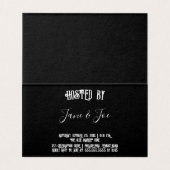 Halloweenfeest - Gothic Dark Invitation Kaart (Binnenkant ongevouwen)