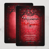 Halloweenfeest  Gotisch  Kaart (Voorkant / Achterkant)