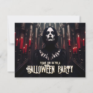 Halloweenfeest – Gotische Donkere Uitnodiging