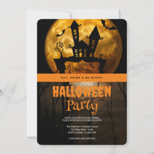 Halloweenfeest Gotische Maan Kaart