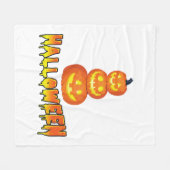 Halloweenfeest, Halloweenpompoenen Fleece Deken (Voorkant (Horizontaal))