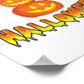 Halloweenfeest, Halloweenpompoenen Poster (Hoek)