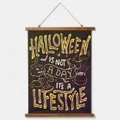 Halloweenfeest Hangend Wandkleed (Voorkant)