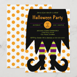 Halloweenfeest Heks Kaart